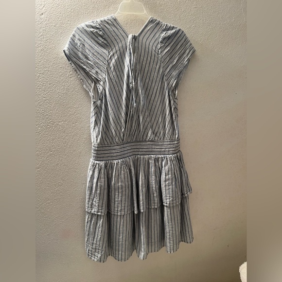 Blue and white striped dress. - Picture 3 of 6